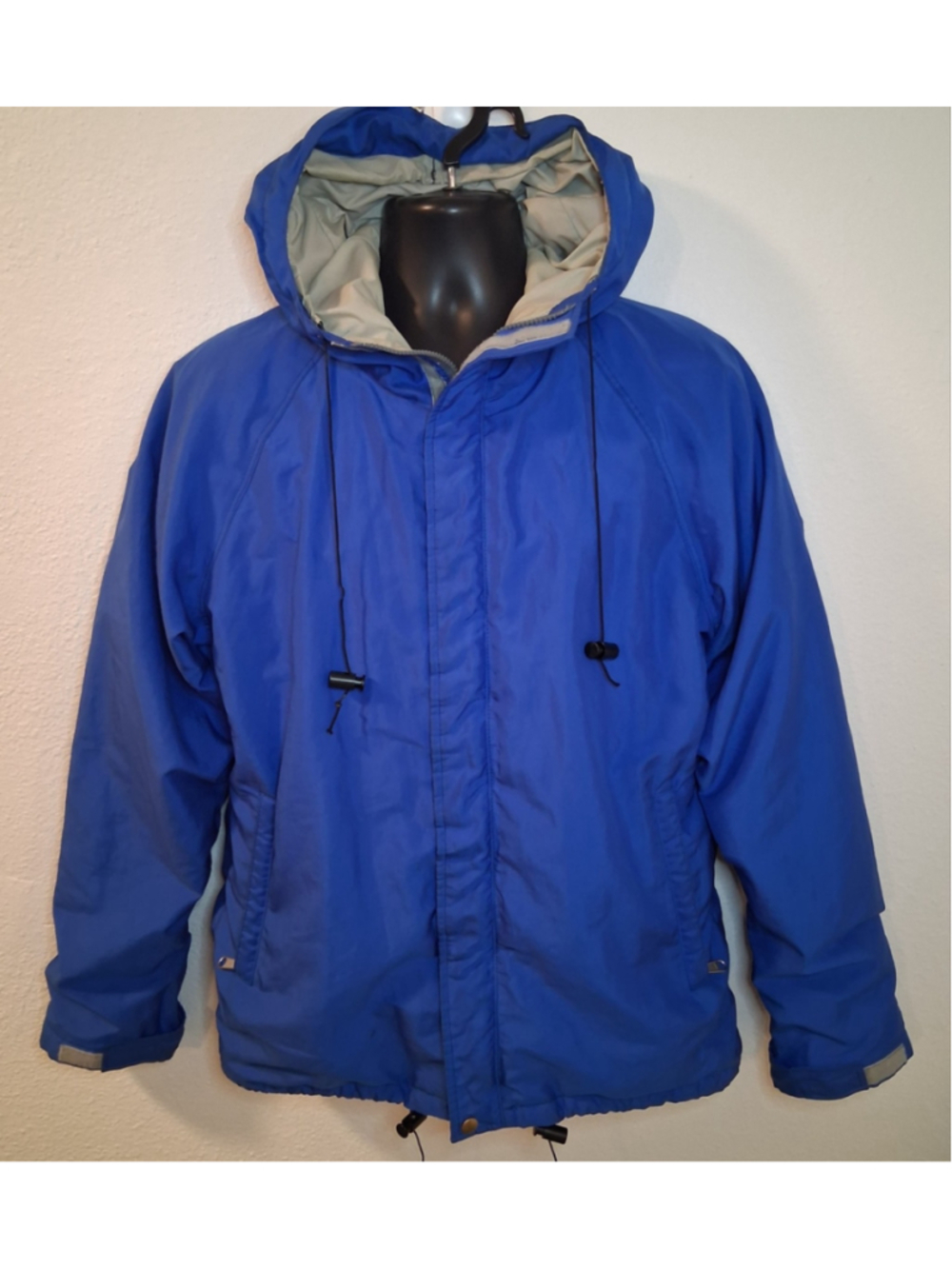 Vintage 80s 90s Petanne GORE-TEX Mens Medium Rain Jacket Hooded Coat Blue Canada